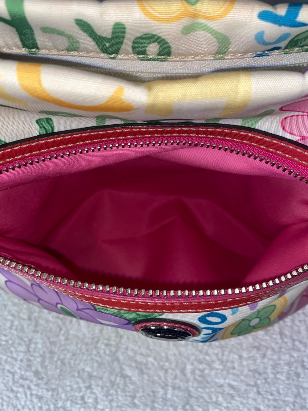 GUC Coach Poppy Multicolor Floral Secret Garden Crossbody - Picture 5 of 9